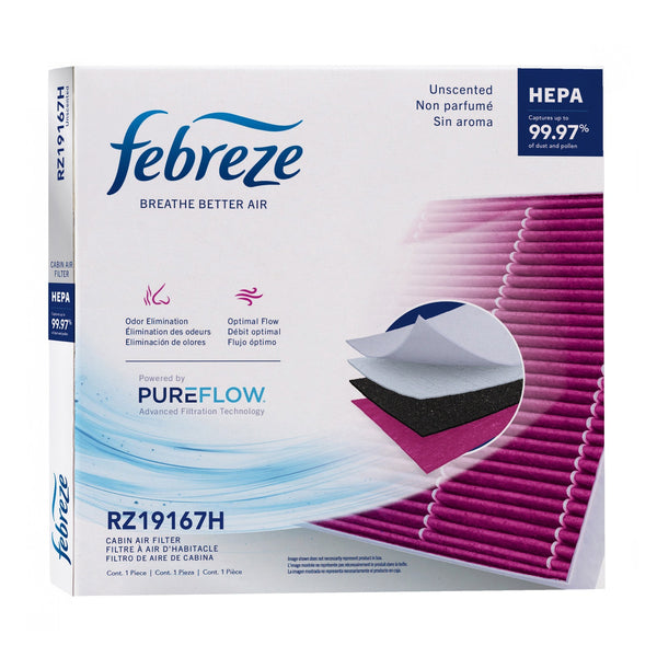Febreze Odor Control HEPA Cabin Air Filter by PUREFLOW RZ19167H | Fits 2017 Honda Odyssey