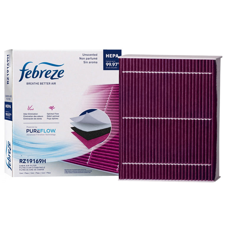 Febreze Odor Control HEPA Cabin Air Filter by PUREFLOW RZ19169H | Fits 2027 Ford Mustang Mach-E