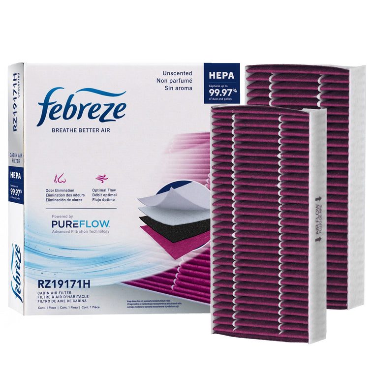 Febreze Odor Control HEPA Cabin Air Filter by PUREFLOW RZ19171H | Fits 2002 Acura RSX
