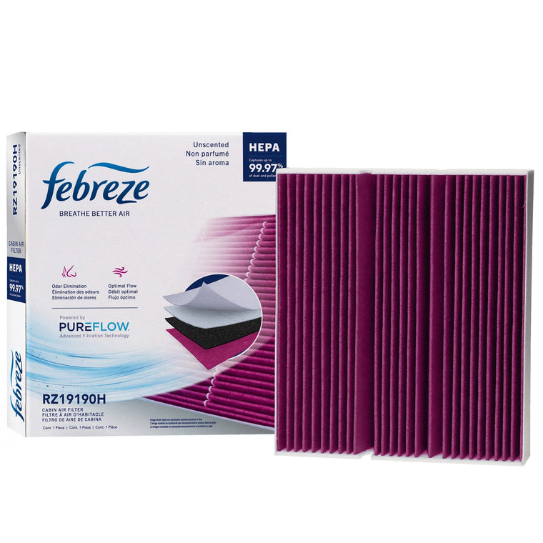 Febreze Odor Control HEPA Cabin Air Filter by PUREFLOW RZ19190H | Fits 2027 Mercedes-Benz GLA250