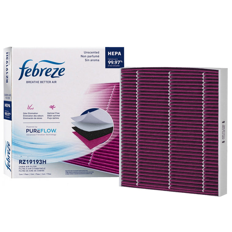 Febreze Odor Control HEPA Cabin Air Filter by PUREFLOW RZ19193H | Fits 2027 Audi RS3