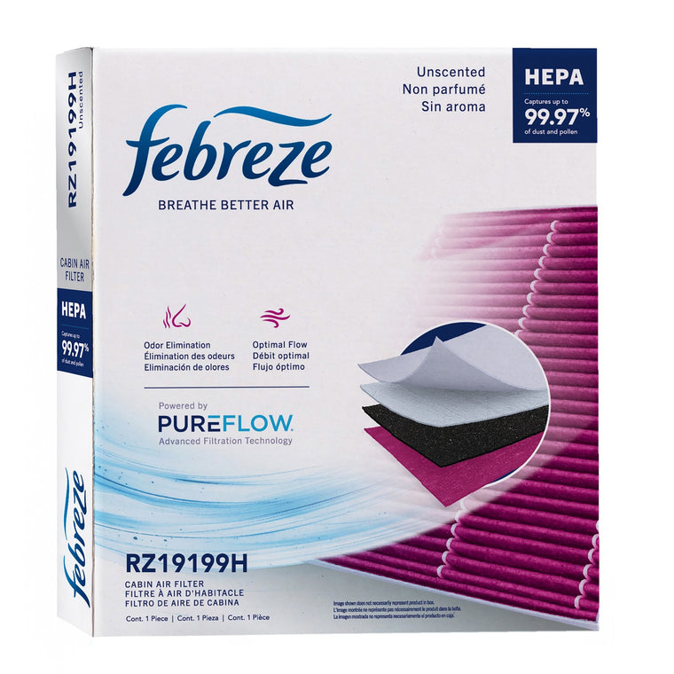 Febreze Odor Control HEPA Cabin Air Filter by PUREFLOW RZ19199H | Fits 2014 Audi S5