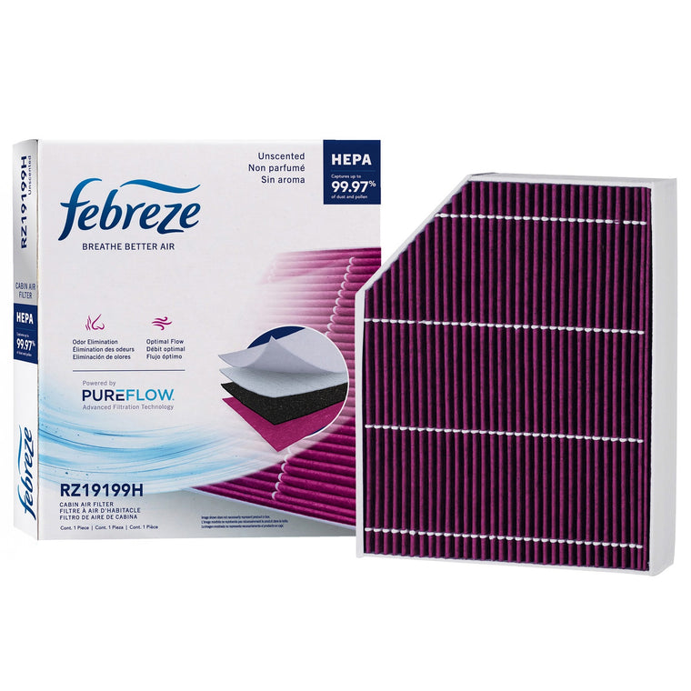 Febreze Odor Control HEPA Cabin Air Filter by PUREFLOW RZ19199H | Fits 2009 Audi A5