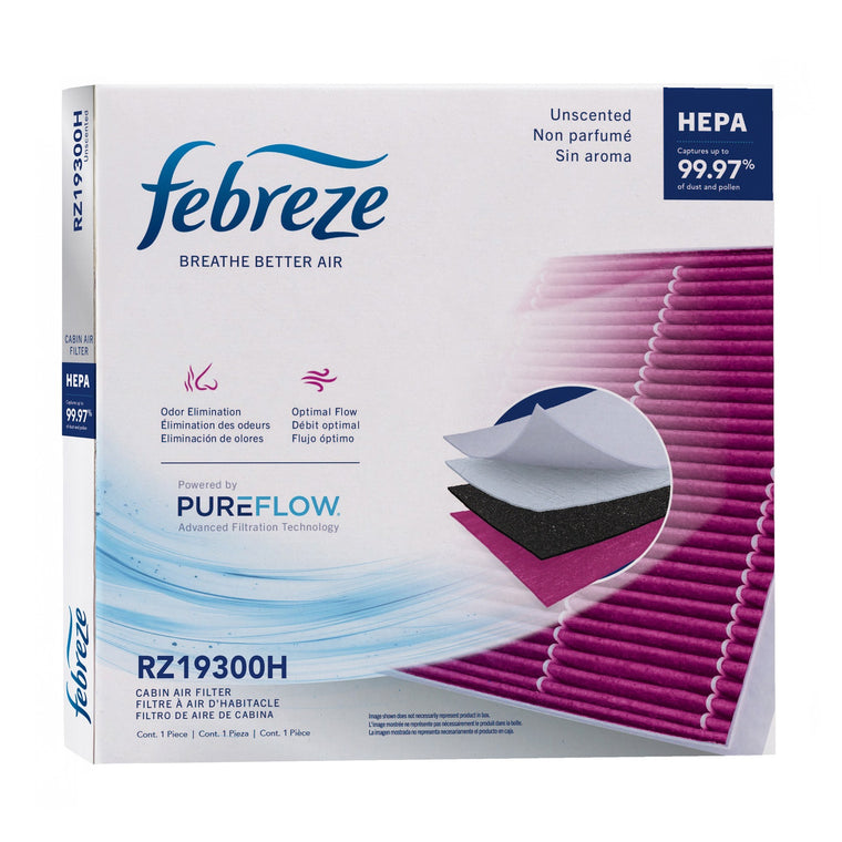 Febreze Odor Control HEPA Cabin Air Filter by PUREFLOW RZ19300H | Fits 2027 Mercedes-Benz AMG GT 55