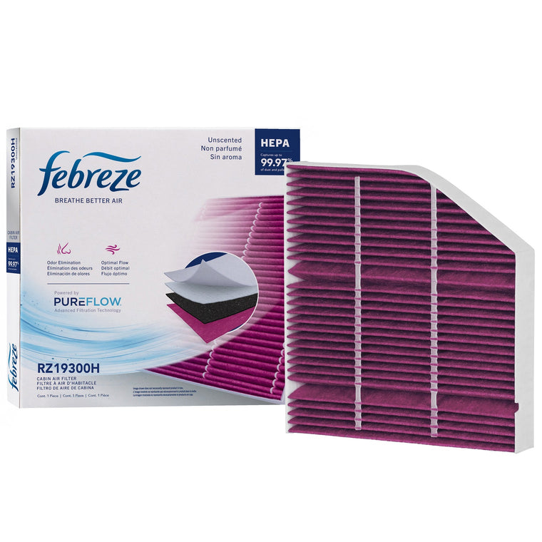 Febreze Odor Control HEPA Cabin Air Filter by PUREFLOW RZ19300H | Fits 2027 Mercedes-Benz GLE53 AMG SUV