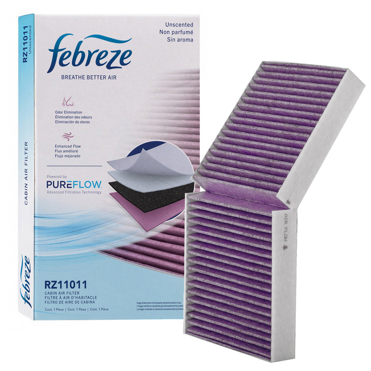 Febreze Odor Control Cabin Air Filter by PUREFLOW RZ11011 | Fits 2005 Mercedes-Benz SLK55 AMG