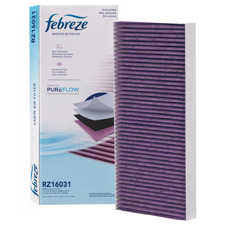Febreze Odor Control Cabin Air Filter by PUREFLOW RZ16031 | Fits 2010 Ford Transit Connect