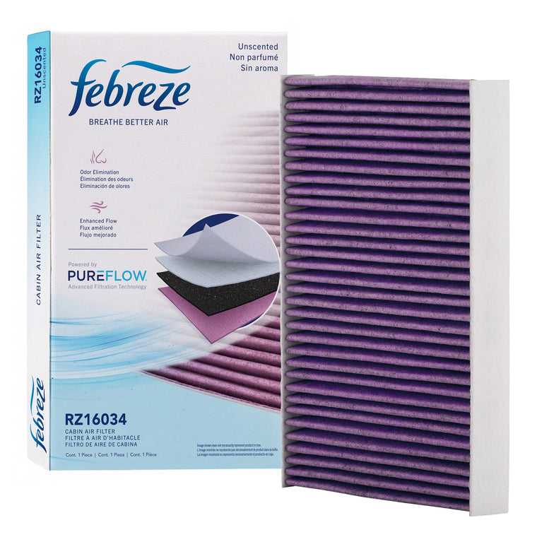Febreze Odor Control Cabin Air Filter by PUREFLOW RZ16034 | Fits 2006 Land Rover LR3