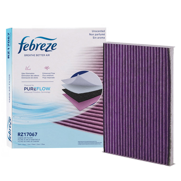 Febreze Odor Control Cabin Air Filter by PUREFLOW RZ17067 | Fits 2015 Nissan Rogue Select