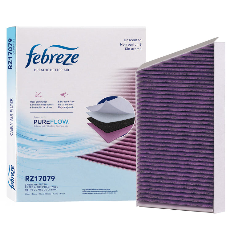 Febreze Odor Control Cabin Air Filter by PUREFLOW RZ17079 | Fits 2001 Mercedes-Benz CLK55 AMG