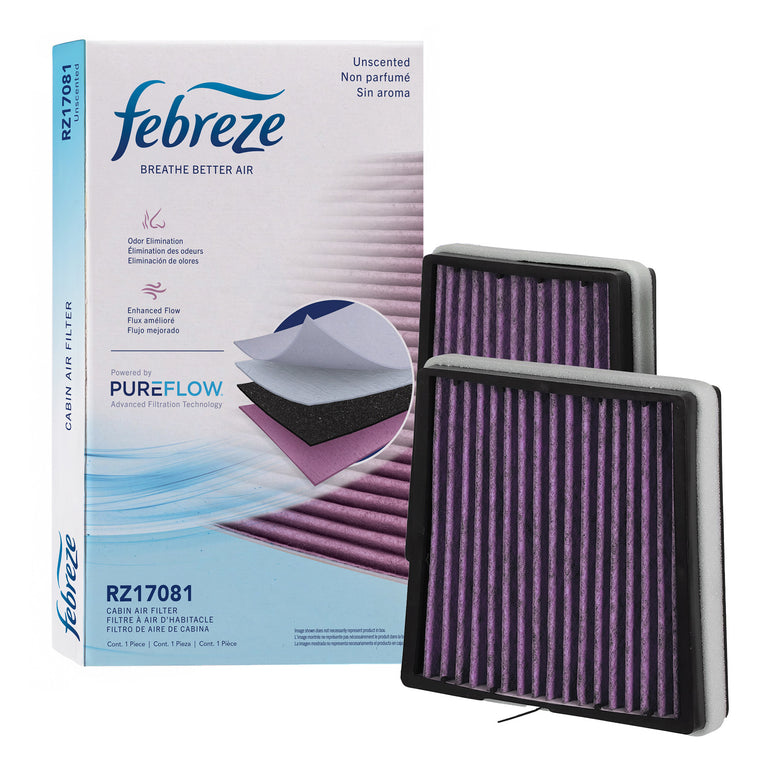 Febreze Odor Control Cabin Air Filter by PUREFLOW RZ17081 | Fits 2006 Mercedes-Benz CLK500