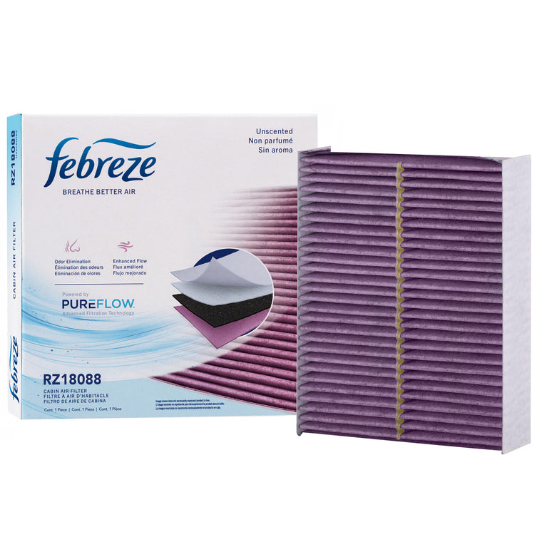 Febreze Odor Control Cabin Air Filter by PUREFLOW RZ18088 | Fits 2009 Chrysler Town & Country