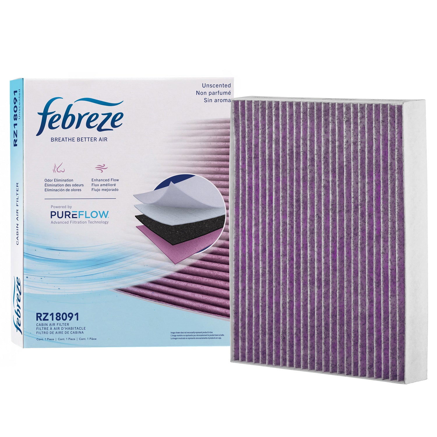Febreze Odor Control Cabin Air Filter by PUREFLOW RZ18091 | Fits 2020 Hyundai Accent