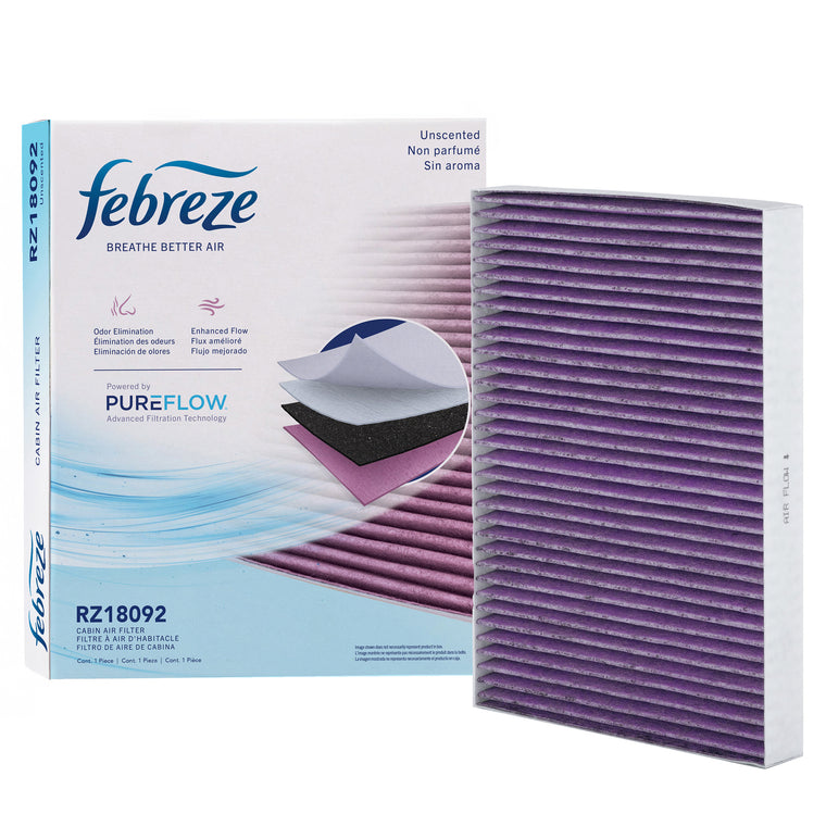 Febreze Odor Control Cabin Air Filter by PUREFLOW RZ18092 | Fits 2014 Dodge Challenger