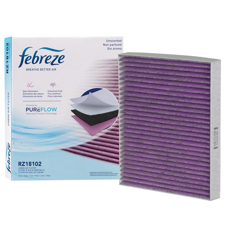 Febreze Odor Control Cabin Air Filter by PUREFLOW RZ18102 | Fits 2013 Mazda 6
