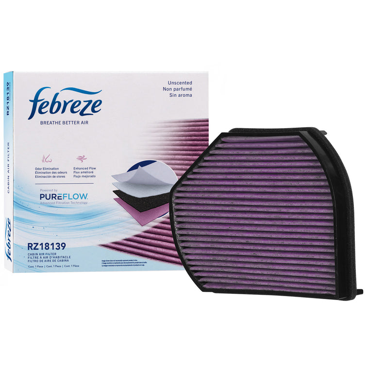 Febreze Odor Control Cabin Air Filter by PUREFLOW RZ18139 | Fits 1997 Mercedes-Benz C36 AMG