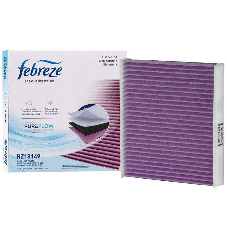 Febreze Odor Control Cabin Air Filter by PUREFLOW RZ18149 | Fits 2009 Toyota FJ Cruiser