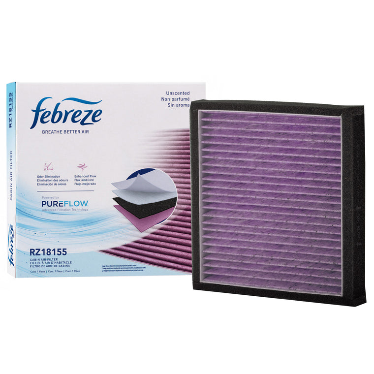 Febreze Odor Control Cabin Air Filter by PUREFLOW RZ18155 | Fits 2004 Toyota Highlander