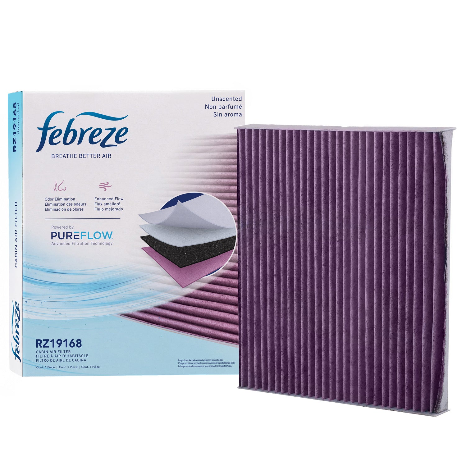 Febreze Odor Control Cabin Air Filter by PUREFLOW RZ19168 | Fits 2019 Kia Sedona