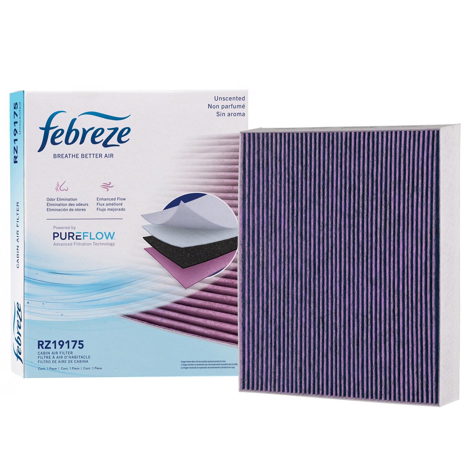 Febreze Odor Control Cabin Air Filter by PUREFLOW RZ19175 | Fits 2024 Ford Bronco