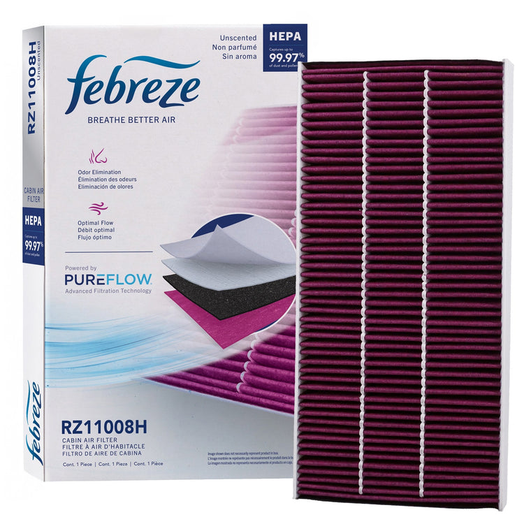 Febreze Odor Control HEPA Cabin Air Filter by PUREFLOW RZ11008H | Fits 2027 Audi Q4 e-tron