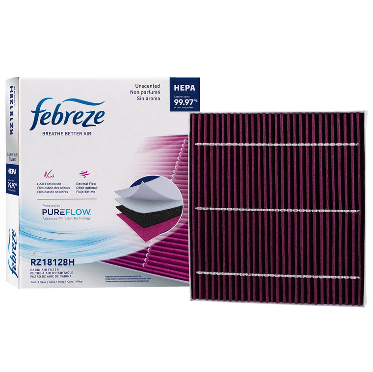 Febreze Odor Control HEPA Cabin Air Filter by PUREFLOW RZ18128H | Fits 2027 Hyundai Santa Fe