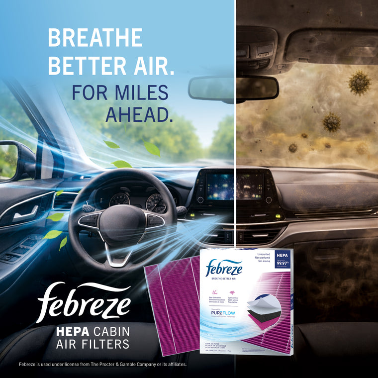 Febreze Odor Control HEPA Cabin Air Filter by PUREFLOW RZ18108H | Fits 2021 GMC Acadia