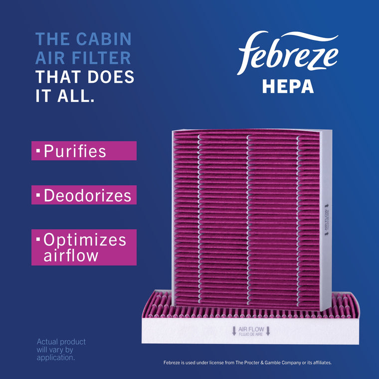 Febreze Odor Control HEPA Cabin Air Filter by PUREFLOW RZ19300H | Fits 2027 Mercedes-Benz C300
