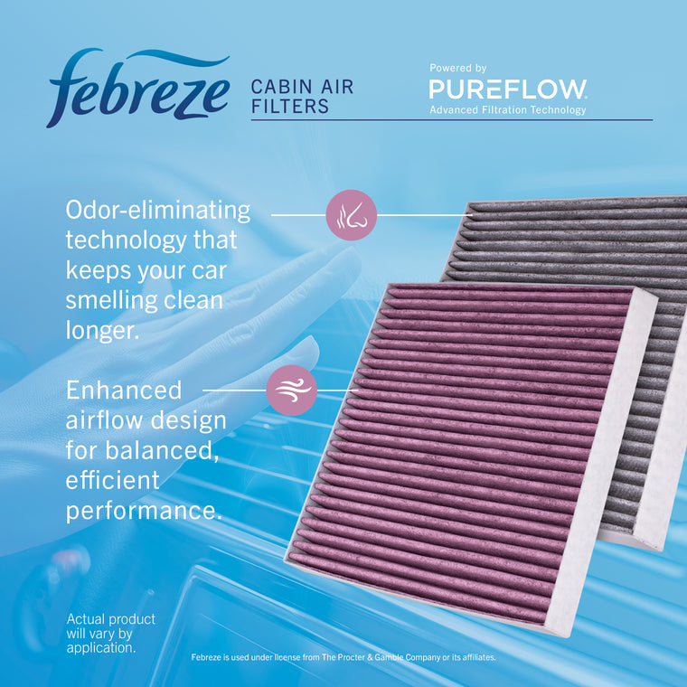 Febreze Odor Control Cabin Air Filter by PUREFLOW RZ18131 | Fits 2004 INFINITI QX56