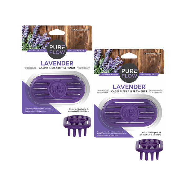 Lavender, PUREFLOW Cabin Filter Air Freshener with Odor Eliminator