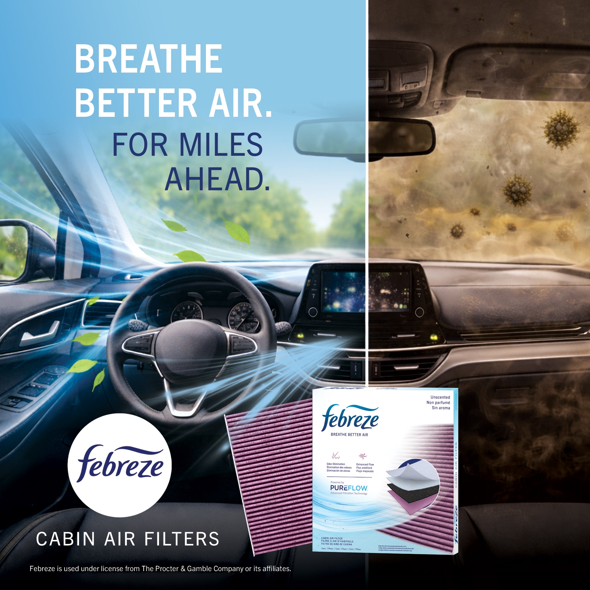 Febreze 2023 Kia Carnival Odor Control Cabin Air Filter by