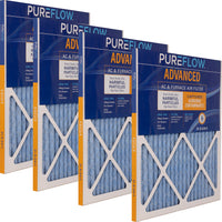 Load image into Gallery viewer, PUREFLOW Home Air Filter MERV 11, 21.5x24x1 Furnace Filter, 4 Layer High Efficiency Filtration for Dust, Smoke, Fumes, Pollutants (4 - Pack)