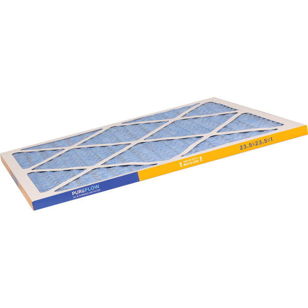 PUREFLOW Home Air Filter MERV 11, 23.5x23.5x1 Furnace Filter, 4 Layer High Efficiency Filtration for Dust, Smoke, Fumes, Pollutants (4 - Pack)