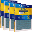 PUREFLOW, Home Furnace Air Filter 16x20x1, with 4 Layers of Advanced Filtration Technology, MERV-13 (2 - Pack)