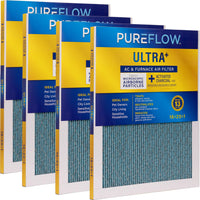 Load image into Gallery viewer, PUREFLOW, Home Furnace Air Filter 16x20x1, with 4 Layers of Advanced Filtration Technology, MERV-13 (2 - Pack)