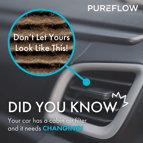 PUREFLOW 2024 Mazda 2 Cabin Air Filter with HEPA and Antibacterial