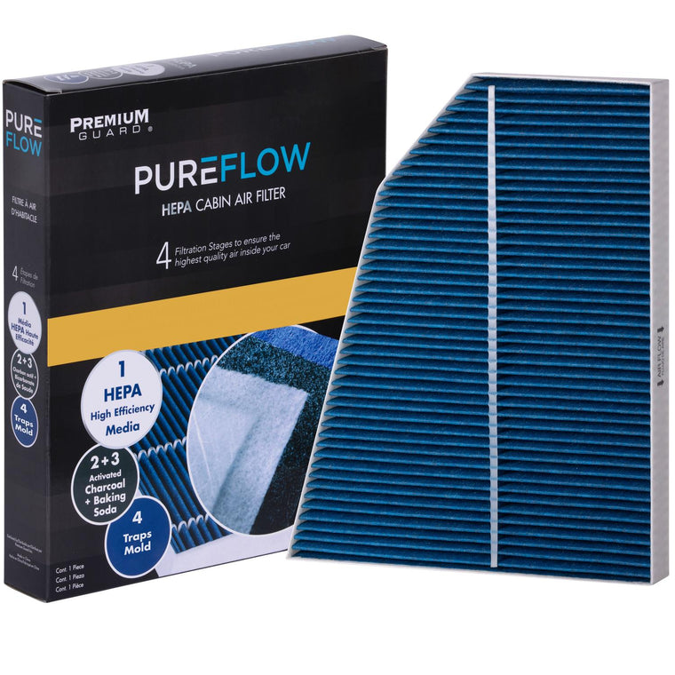 PUREFLOW 2017 Tesla X Cabin Air Filter with HEPA and Antibacterial Technology, PC99459HX