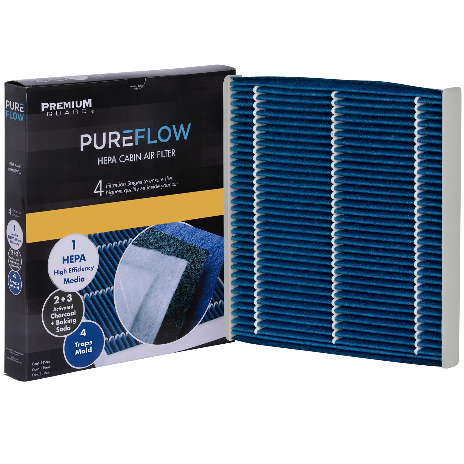 PUREFLOW 2008 Toyota Prius Cabin Air Filter with HEPA and Antibacterial Technology, PC5516HX