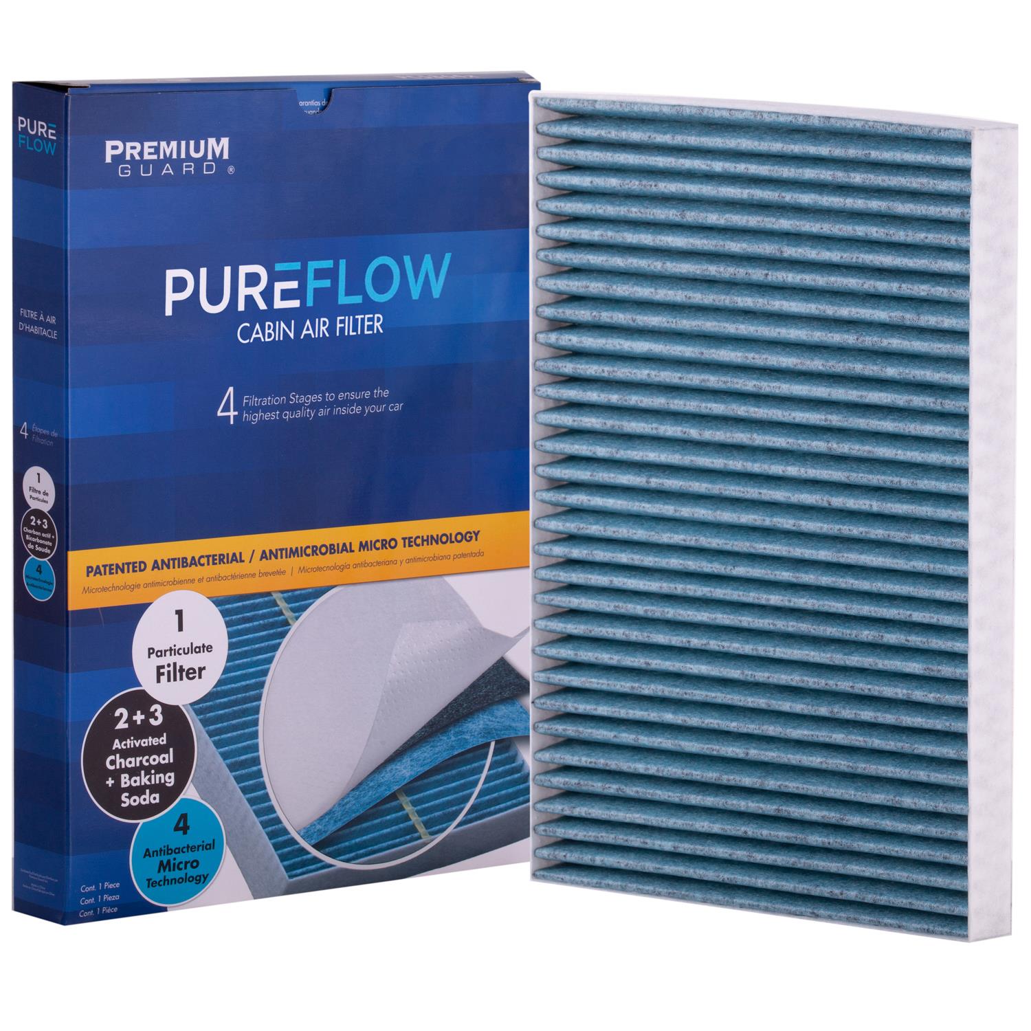 PUREFLOW 2016 Tesla S Cabin Air Filter with Antibacterial Technology, PC99476X