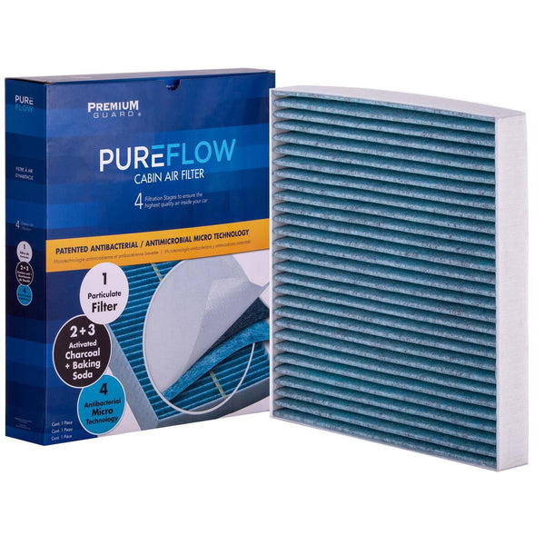 PUREFLOW 2018 Audi Q2 Quattro Cabin Air Filter with Antibacterial Technology, PC99204X