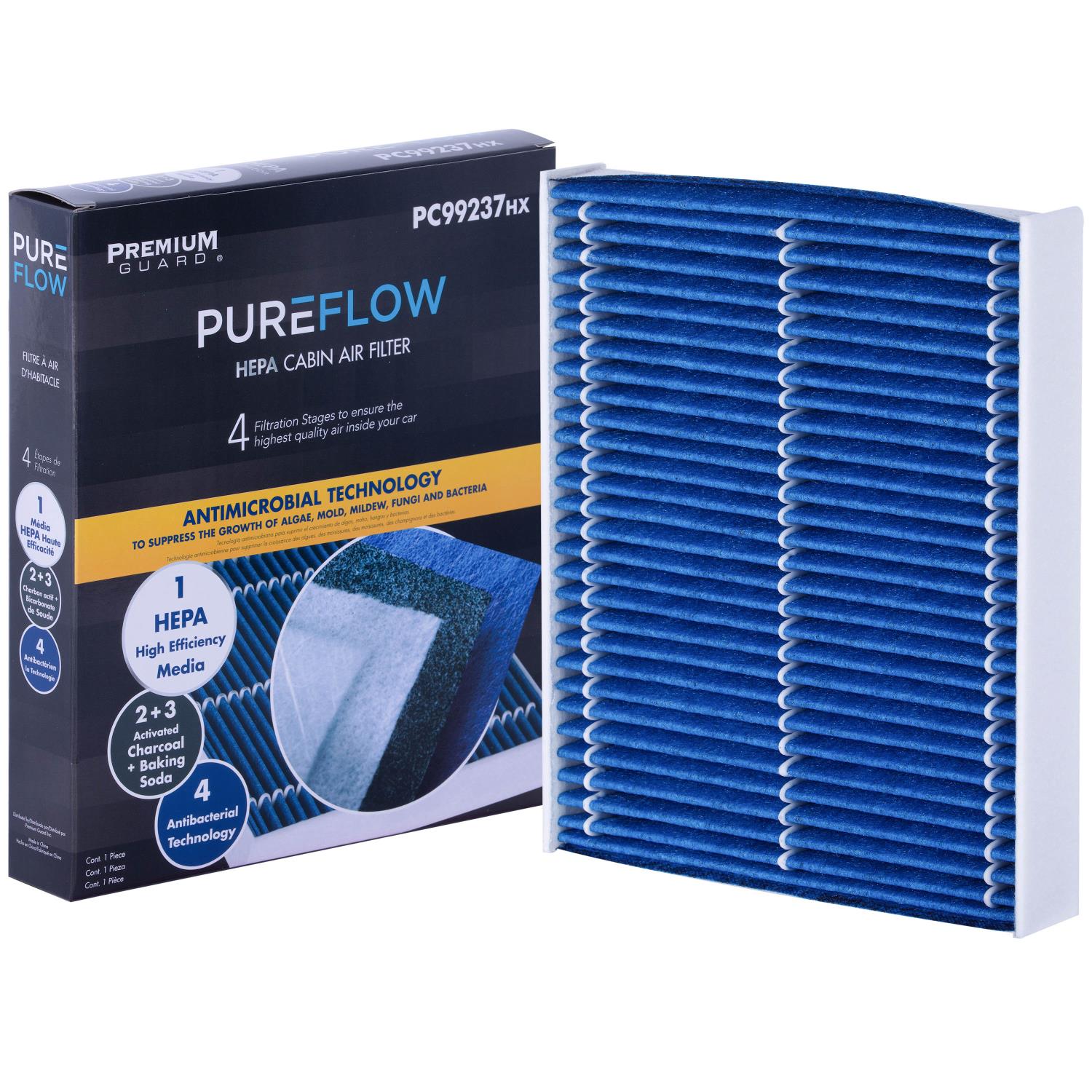 PUREFLOW 2020 Lexus ES350 Cabin Air Filter with HEPA and Antibacterial Technology, PC99237HX