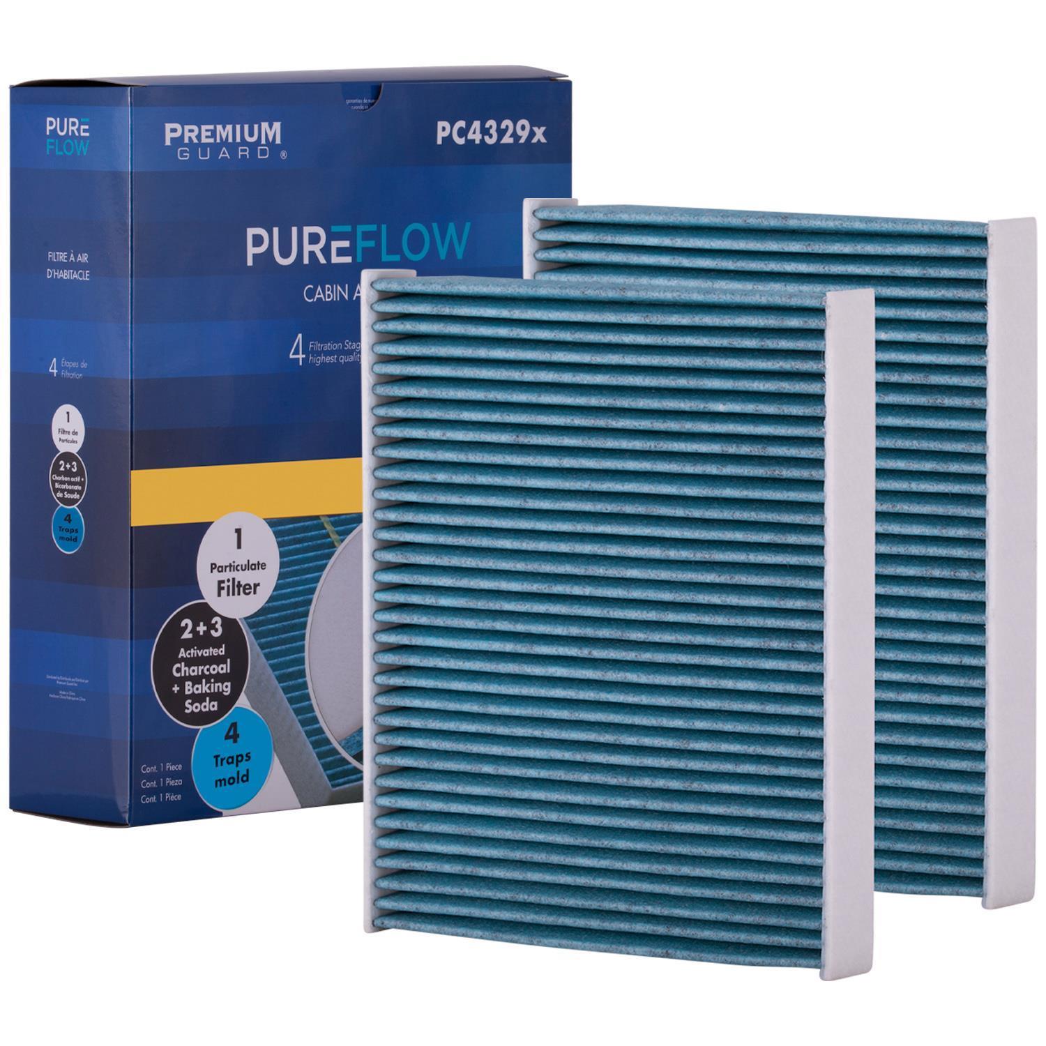 PUREFLOW 2015 BMW 650i Gran Coupe Cabin Air Filter with Antibacterial Technology, PC4329X