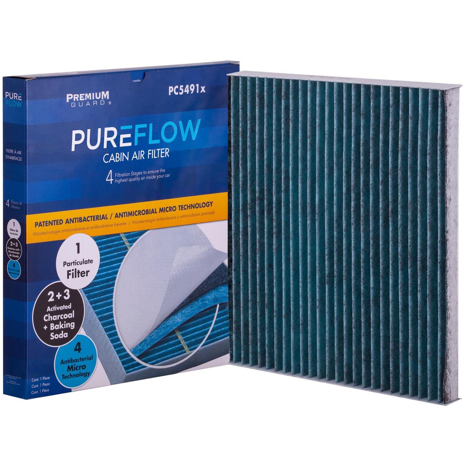 PUREFLOW 2001 Toyota Corolla Cabin Air Filter with Antibacterial Technology, PC5491X