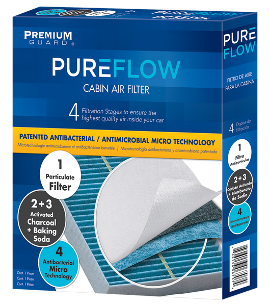 PUREFLOW 2019 Hino 195 Cabin Air Filter with Antibacterial Technology, PC5863X