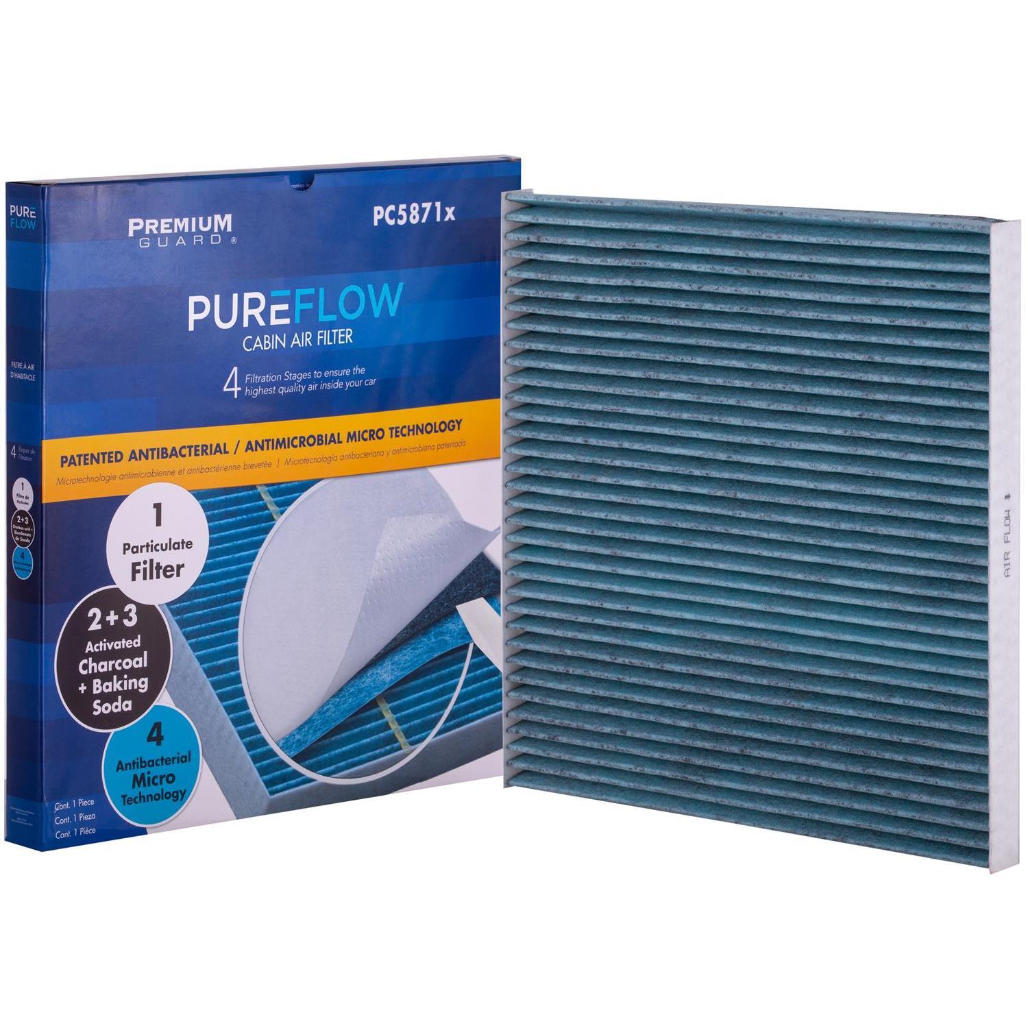 PUREFLOW 2008 Nissan Altima Cabin Air Filter with Antibacterial Technology, PC5871X