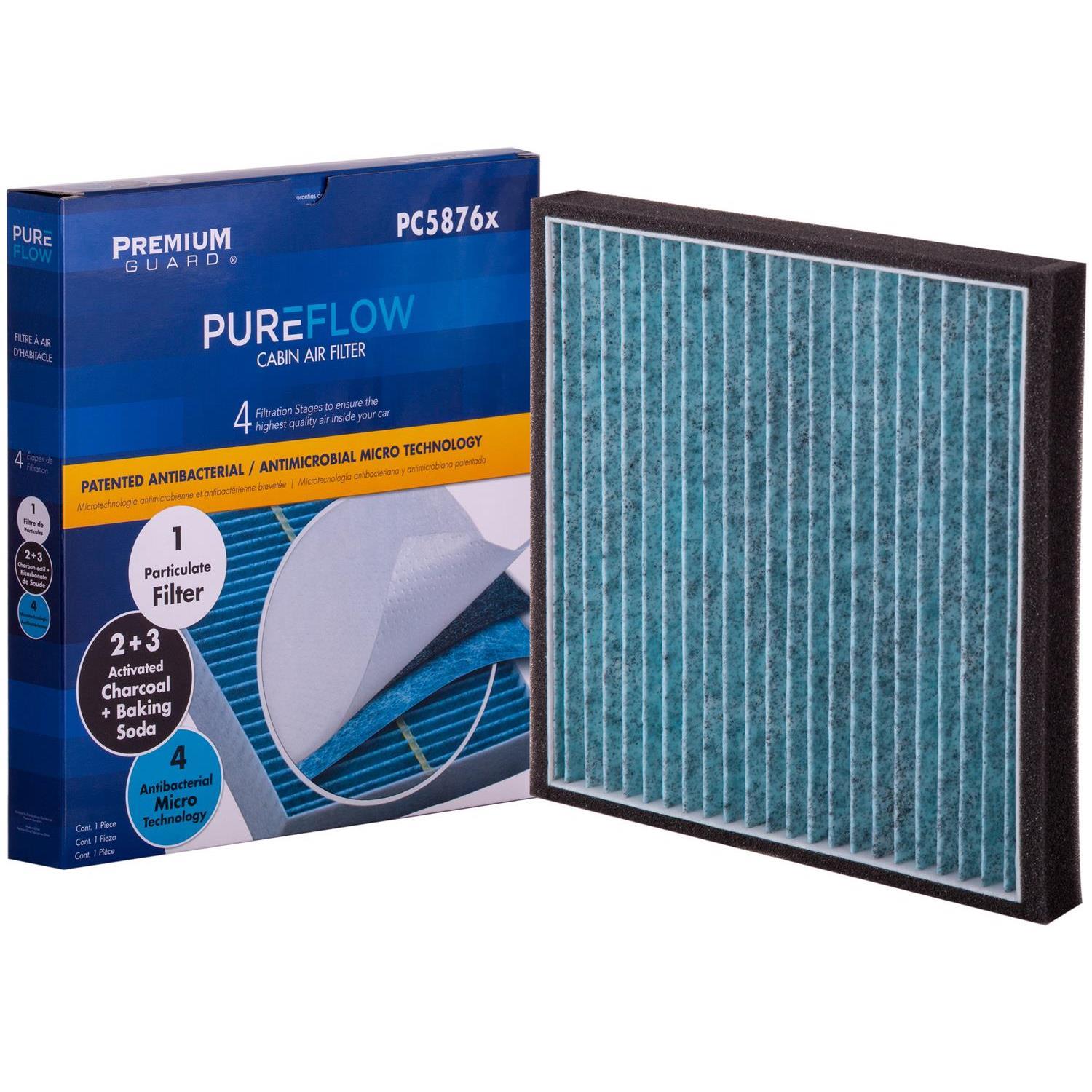PUREFLOW 2007 Ford Edge Cabin Air Filter with Antibacterial Technology, PC5876X