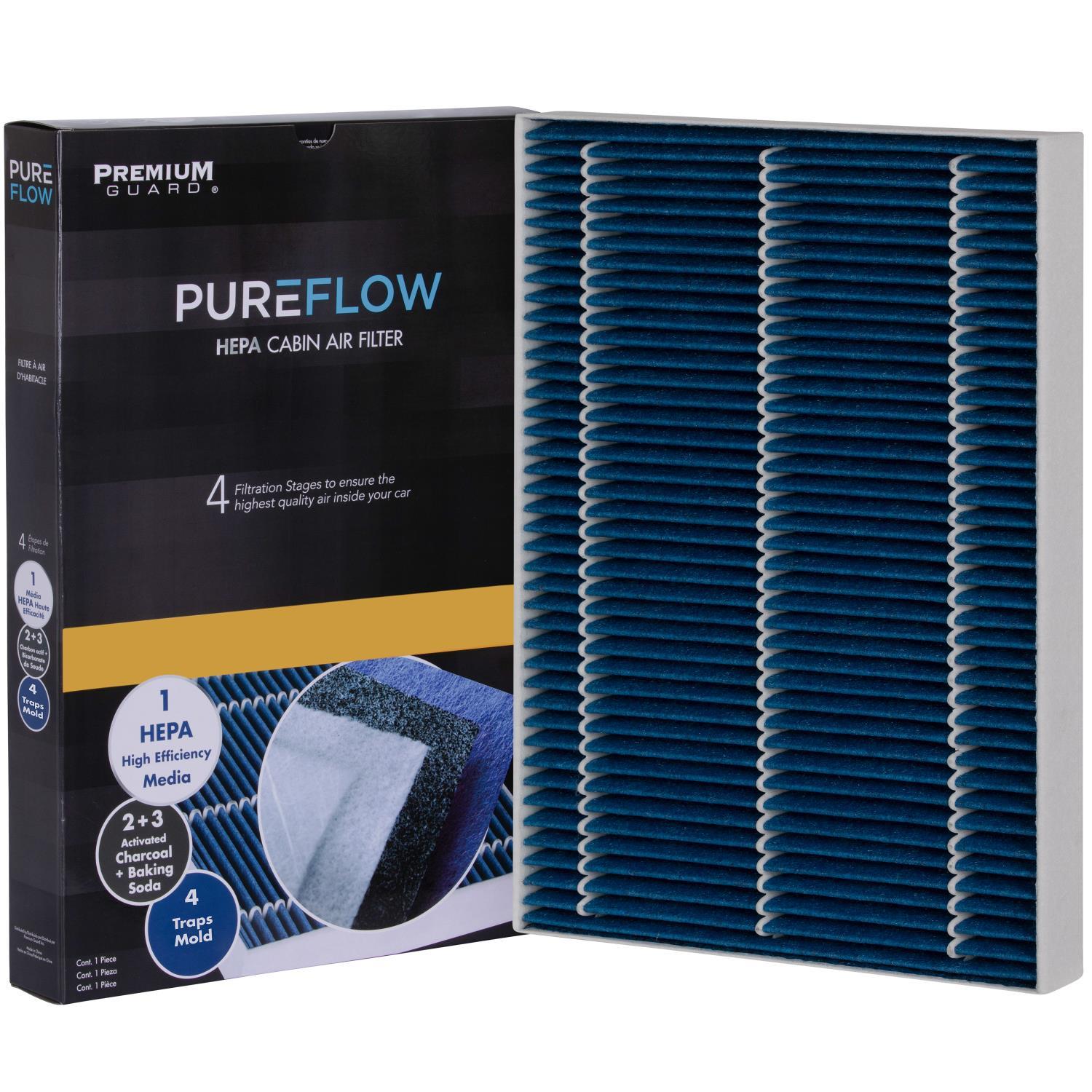 PUREFLOW 2018 Audi A5 Quattro Cabin Air Filter with HEPA and Antibacterial Technology, PC99334HX