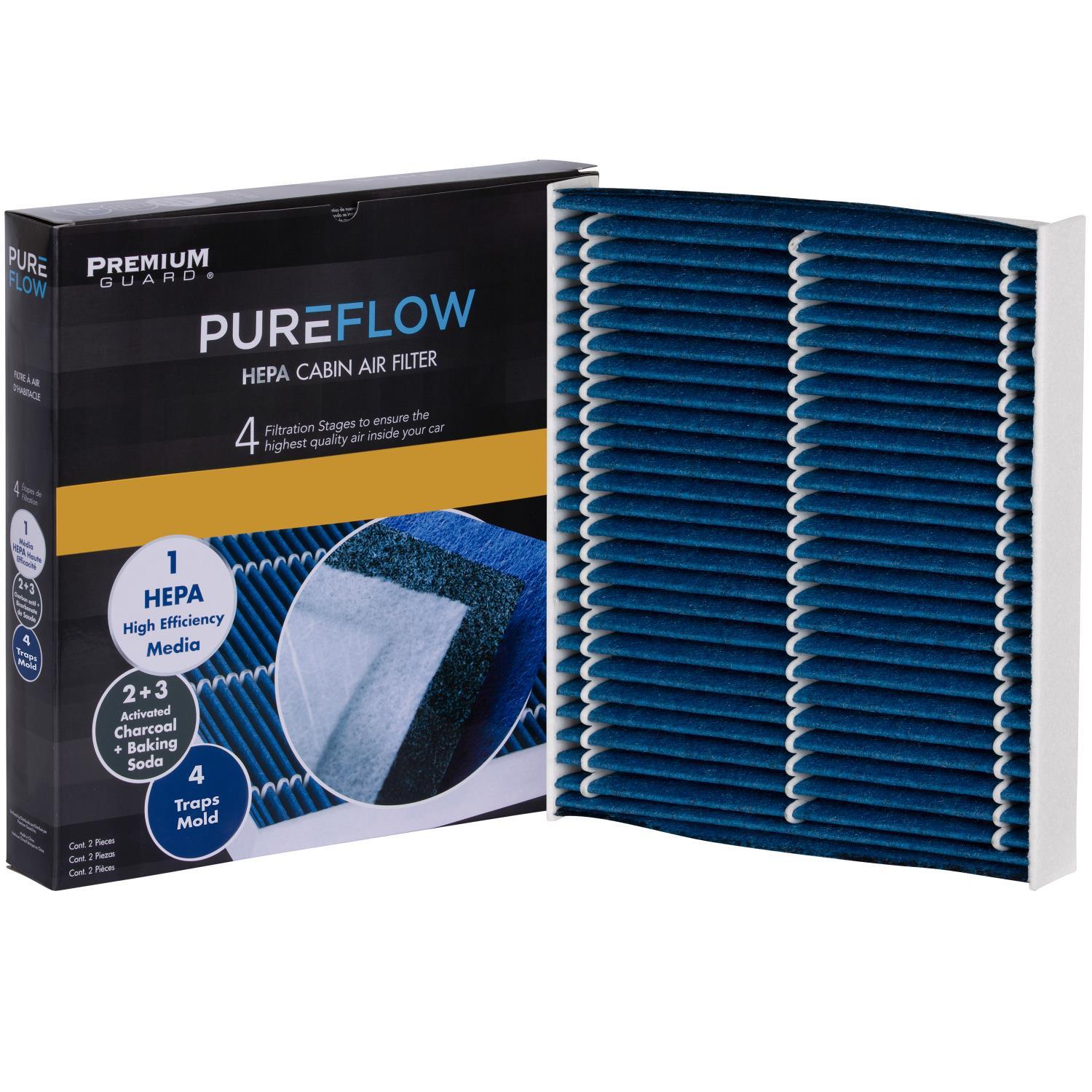 PUREFLOW 2018 Toyota C-HR Cabin Air Filter with HEPA and Antibacterial Technology, PC99456HX