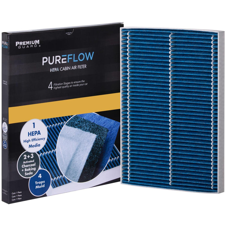 PUREFLOW 2018 Tesla S Cabin Air Filter with HEPA and Antibacterial Technology, PC99476HX