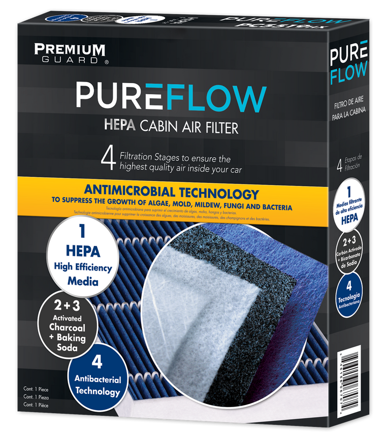 PUREFLOW 2017 Lexus IS300 Cabin Air Filter with HEPA and Antibacterial Technology, PC9978HX